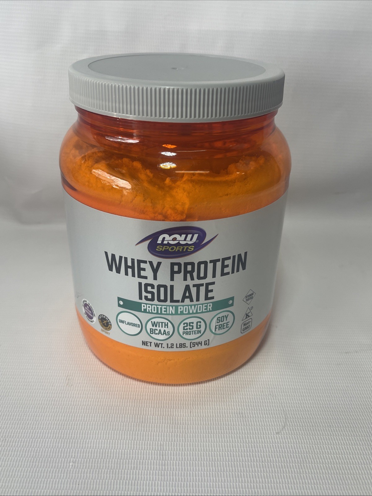 NOW FOODS Whey Protein Isolate Unflavored Protein Powder 1.2 lb. Exp 2028 New
