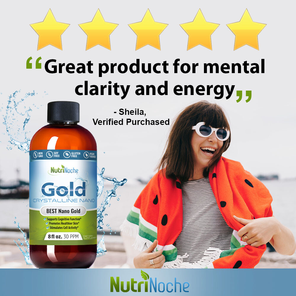 The BEST Colloidal Gold – Colloidal Minerals – NutriNoche Nano Colloidal Gold