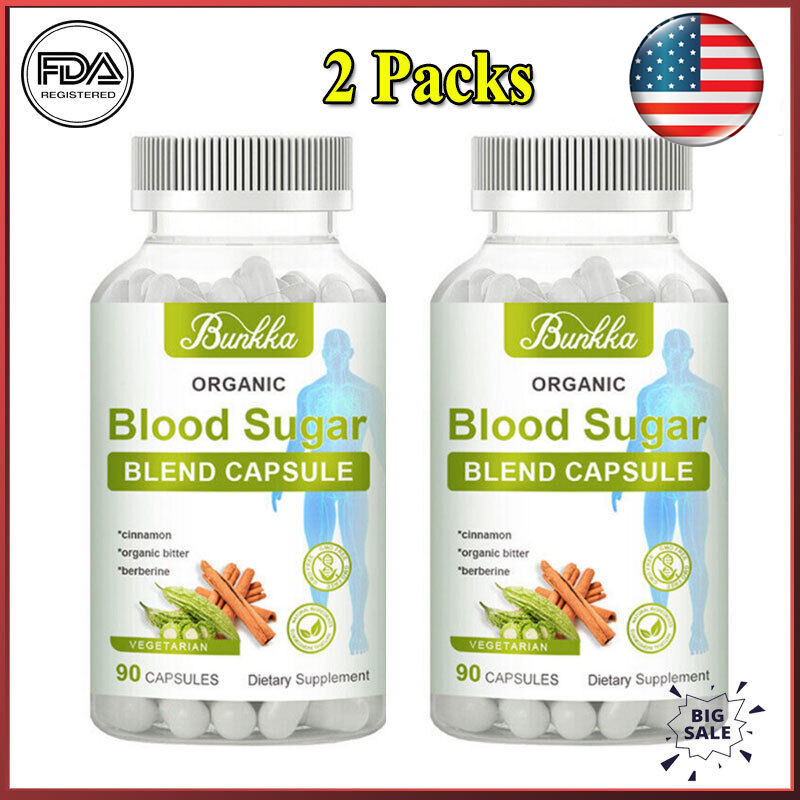 180 Caps Blood Sugar Support Supplement 800mg Berberine Cinnamon Complex