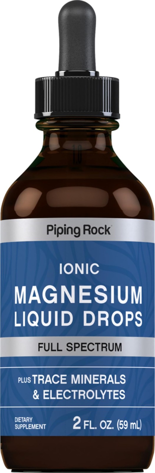 Piping Rock Ionic Magnesium Liquid Drops | 2 Fl Oz | Full 2 (Pack of 1)