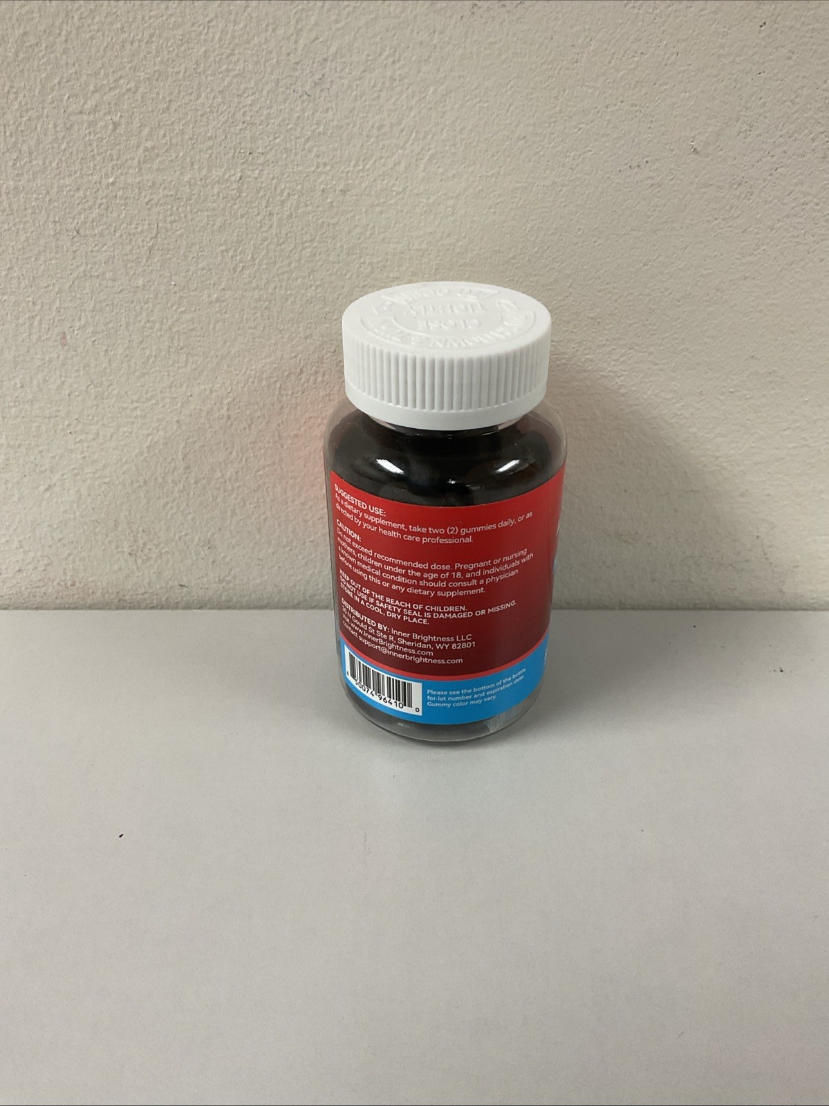 *Inner Brightness Ashwagandha Gummies 60ct, Strawberry, Exp 12/26, B74-98