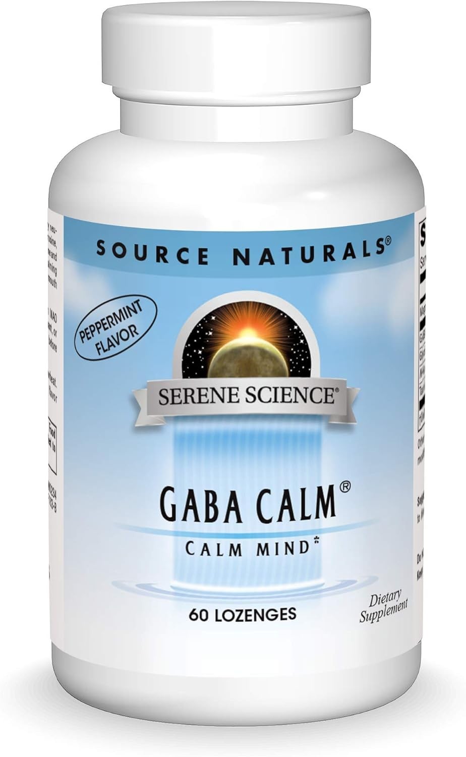 Quick Dissolving GABA Lozenges – 60 Peppermint Tablets, Hypoallergenic Formula