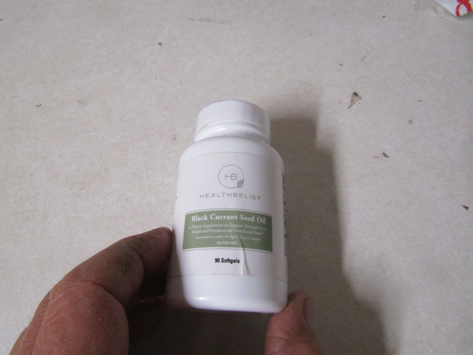 1 BOTTLE OF BLACK CURRANT SEED OIL BY HEALTHBELIEF 90 SOFTGELS