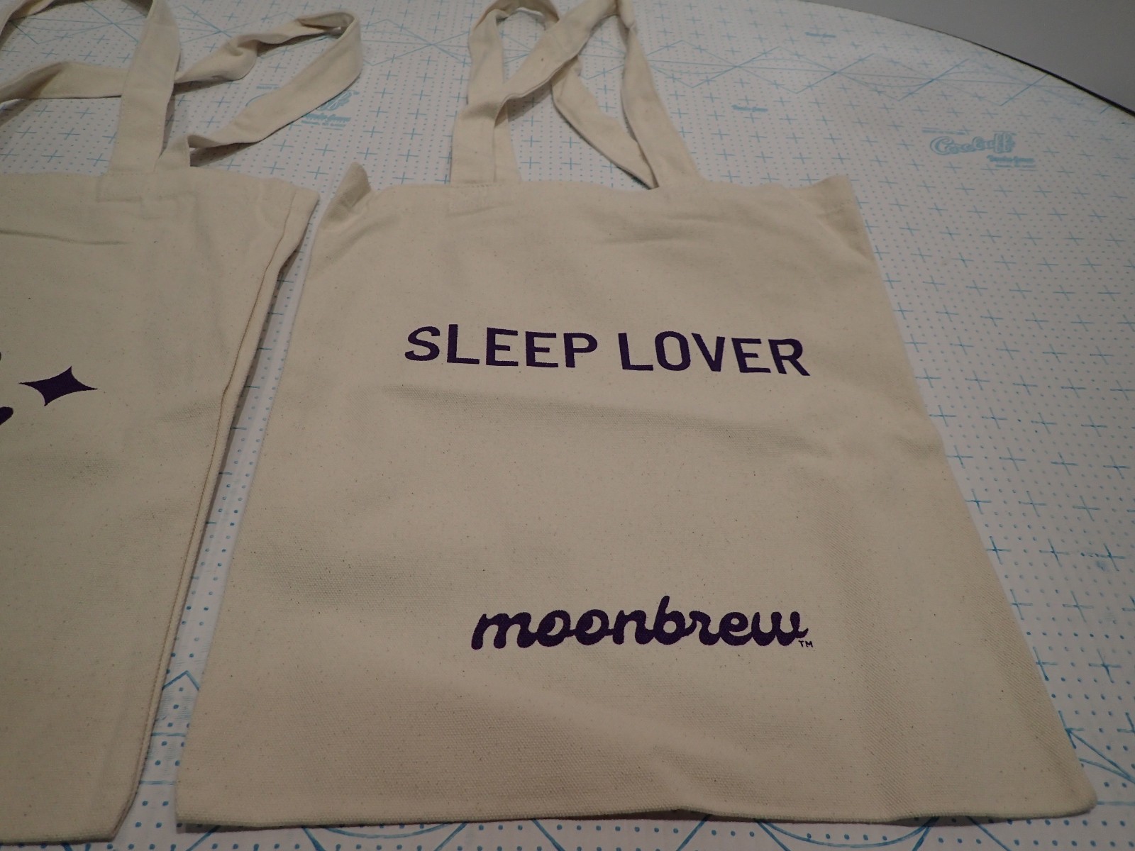 2x Moonbrew Cocoa Sleep Aid Canvas Tote Bag /Gift Bags