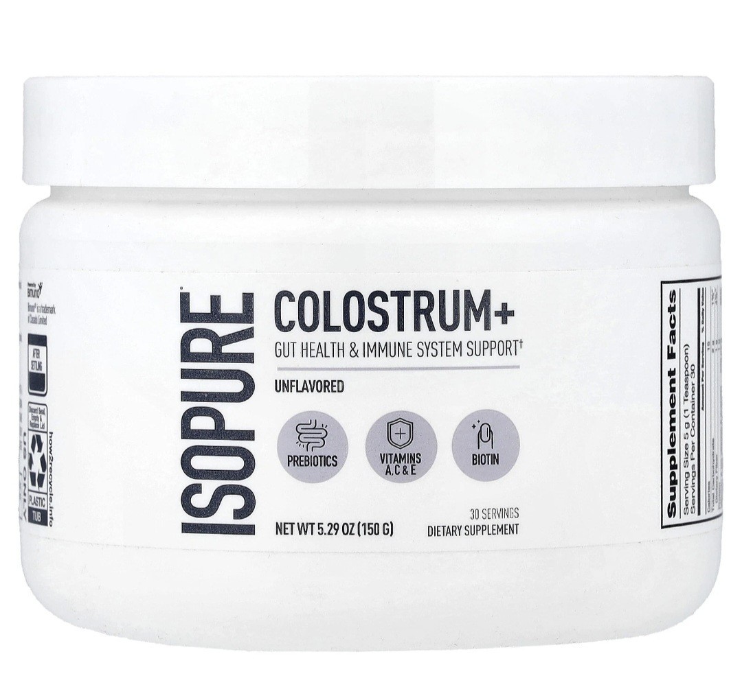 Isopure Colostrum+, Unflavored, 5.29 oz (150 g) Healthy Living