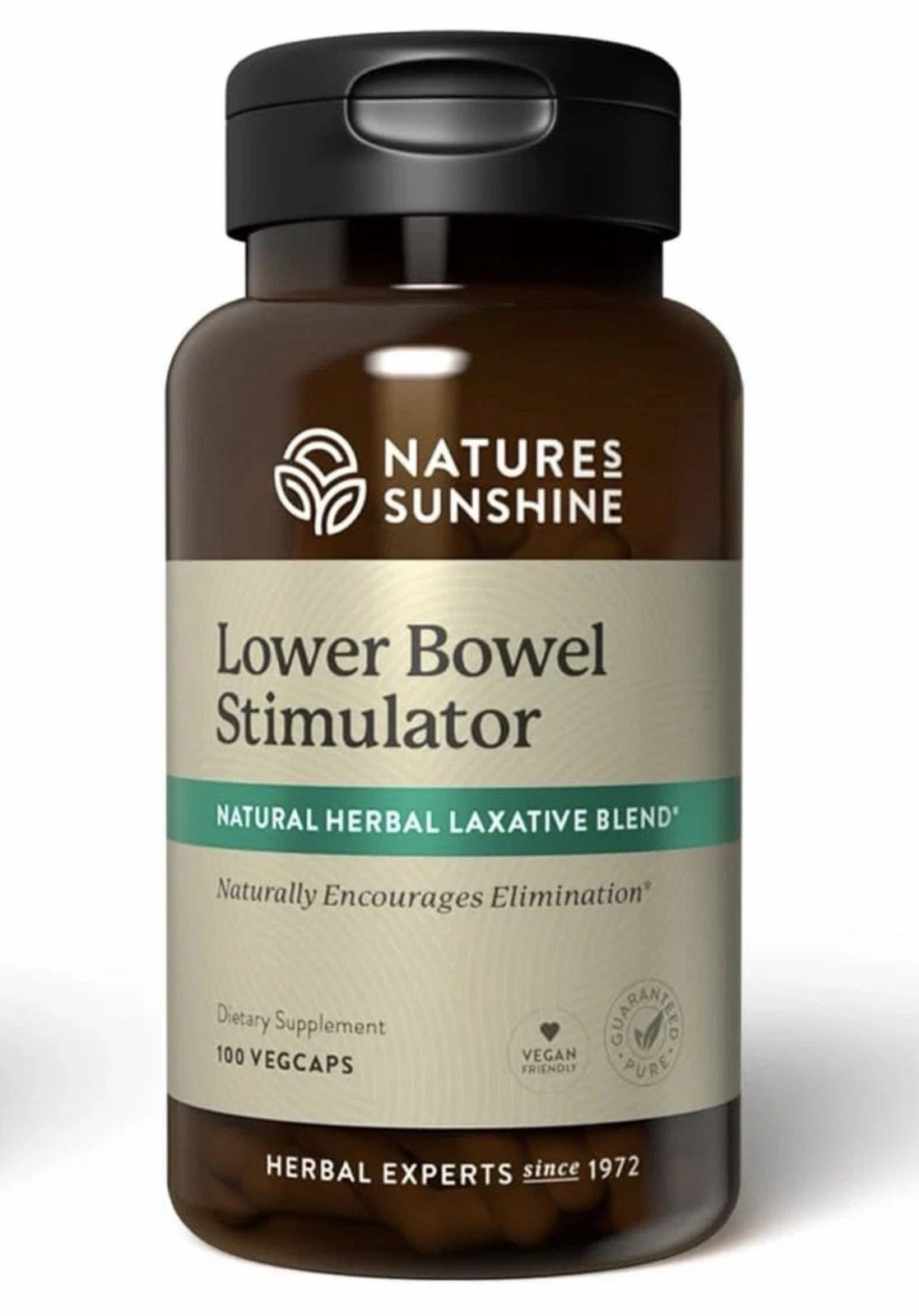 Nature’s Sunshine Lower Bowel Stimulator, Colon Detox Constipation Relief, 100Ct
