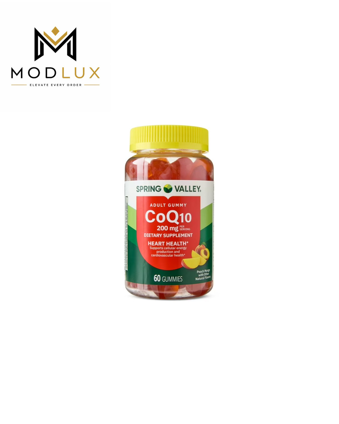 Spring Valley CoQ10 Adult Gummies, 200 mg, 60 Count