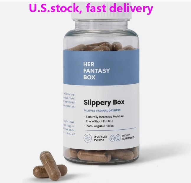 Her Fantasy Box Slippery Elm Capsules for Support Wellness and Moisture Feminine