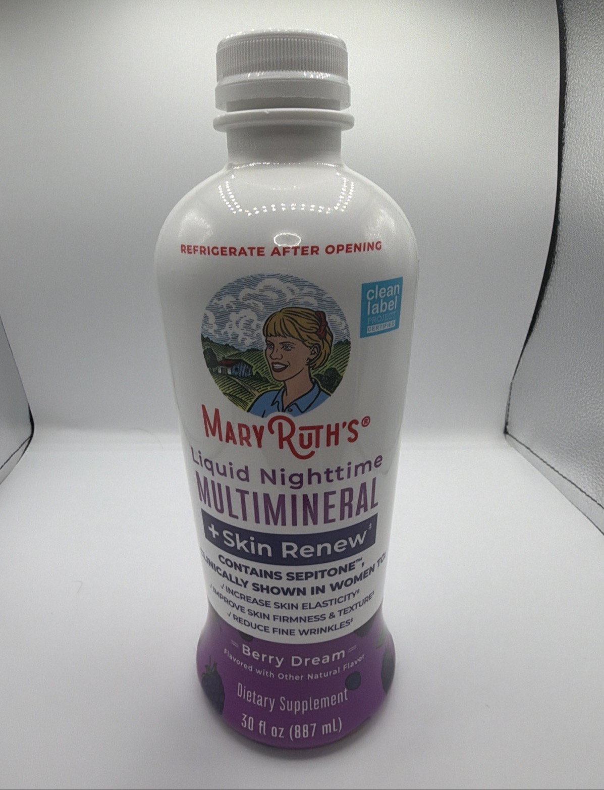 MaryRuth’s Liquid Nighttime Multimineral+ Skin Renew Berry Dream 30 FL Oz 3/2027