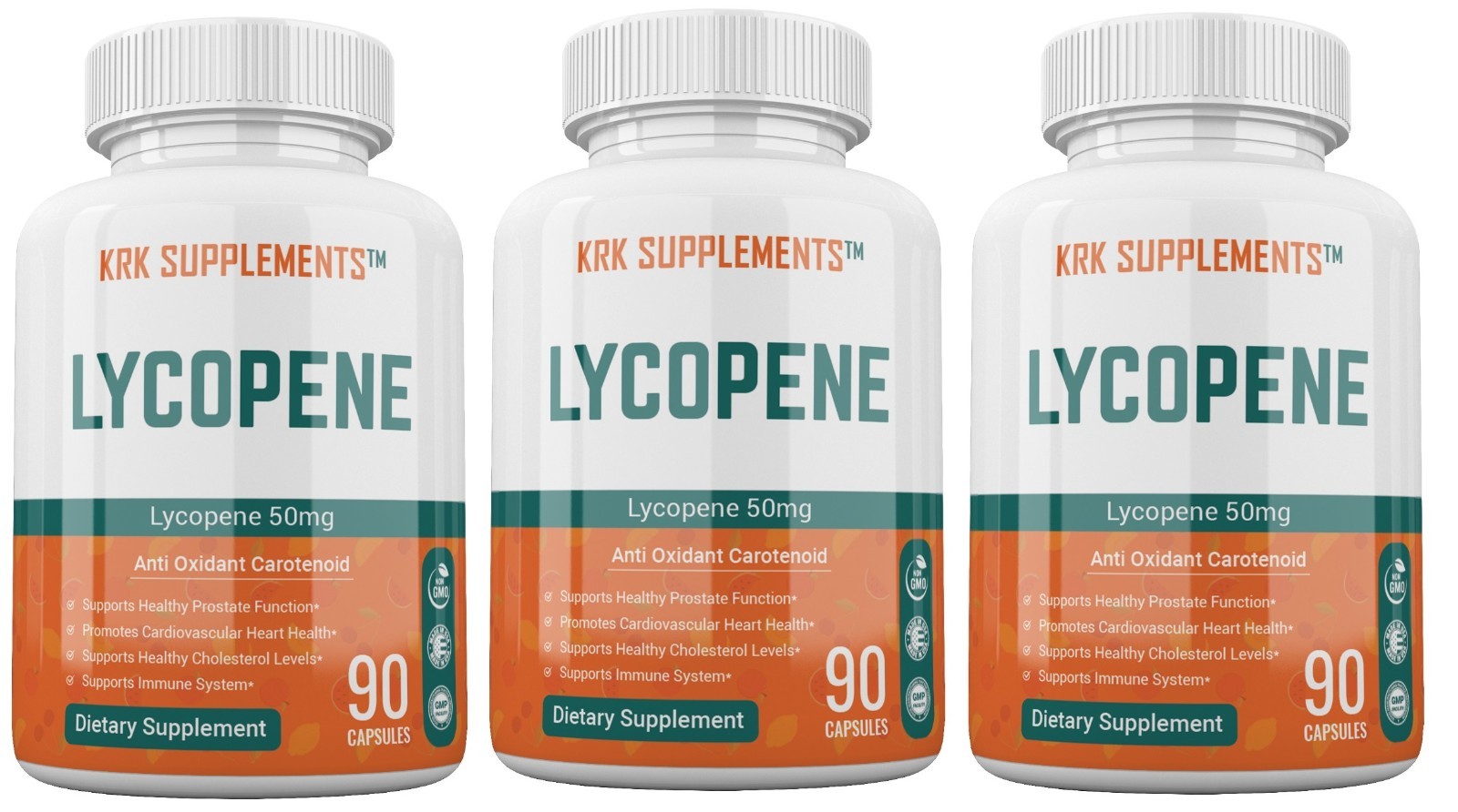 3 Btl Lycopene 50mg Prostate Health Support Supplement