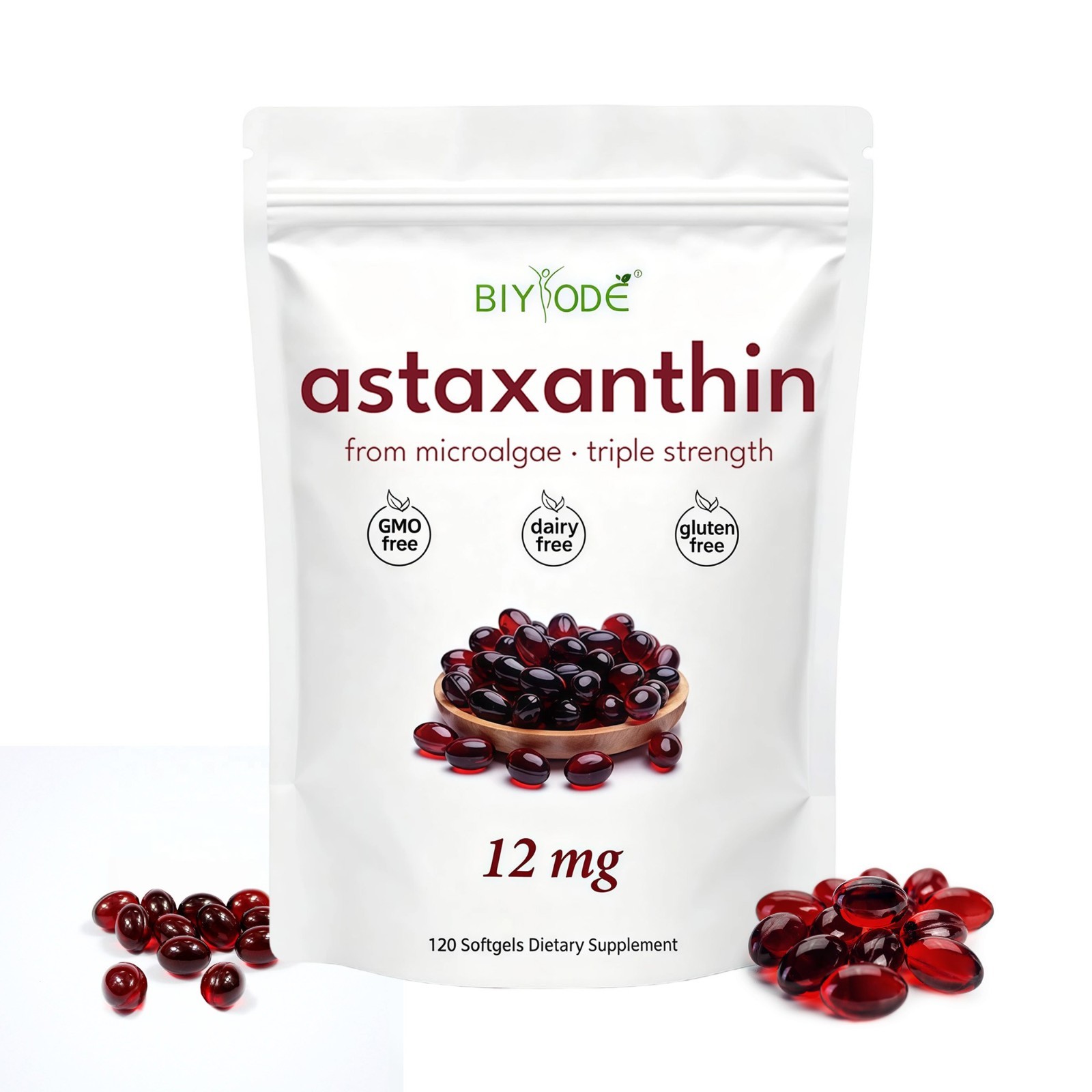 Softgels 120 Astaxanthin 12mg – Supports Eye Health and Joint Health US