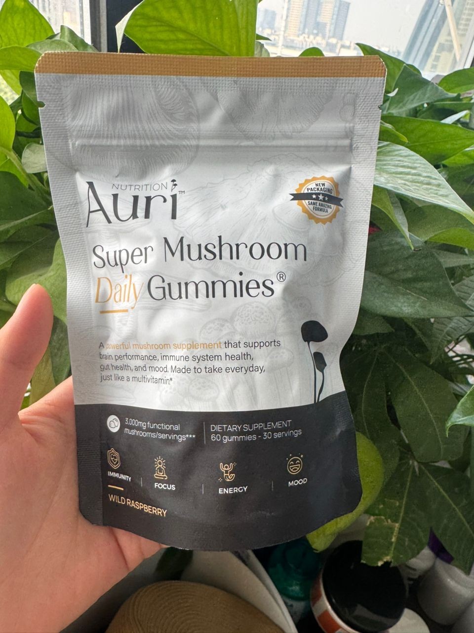 Auri Nutrition Super Mushroom Daily Gummies 12 Mushroom Blend 60ct Exp 05/2028