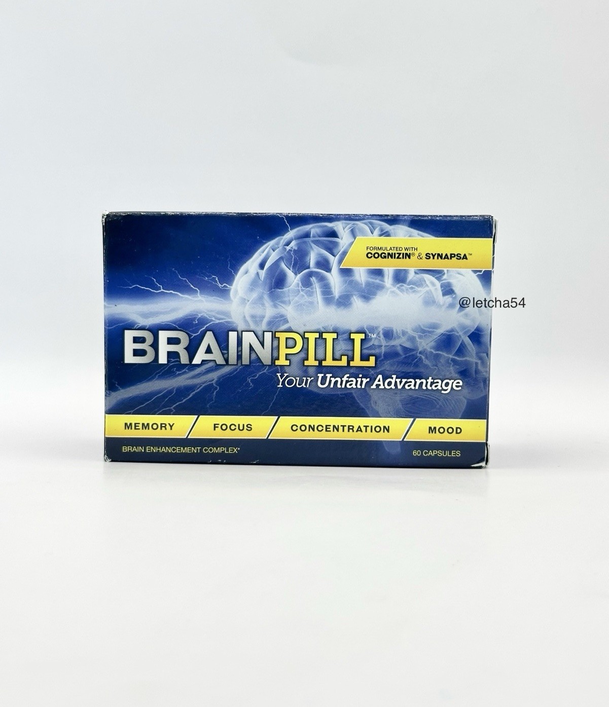 Leading Edge Health Brain Pill Brainpill Synapsa+Cognizin (60 Capsules) 8/27