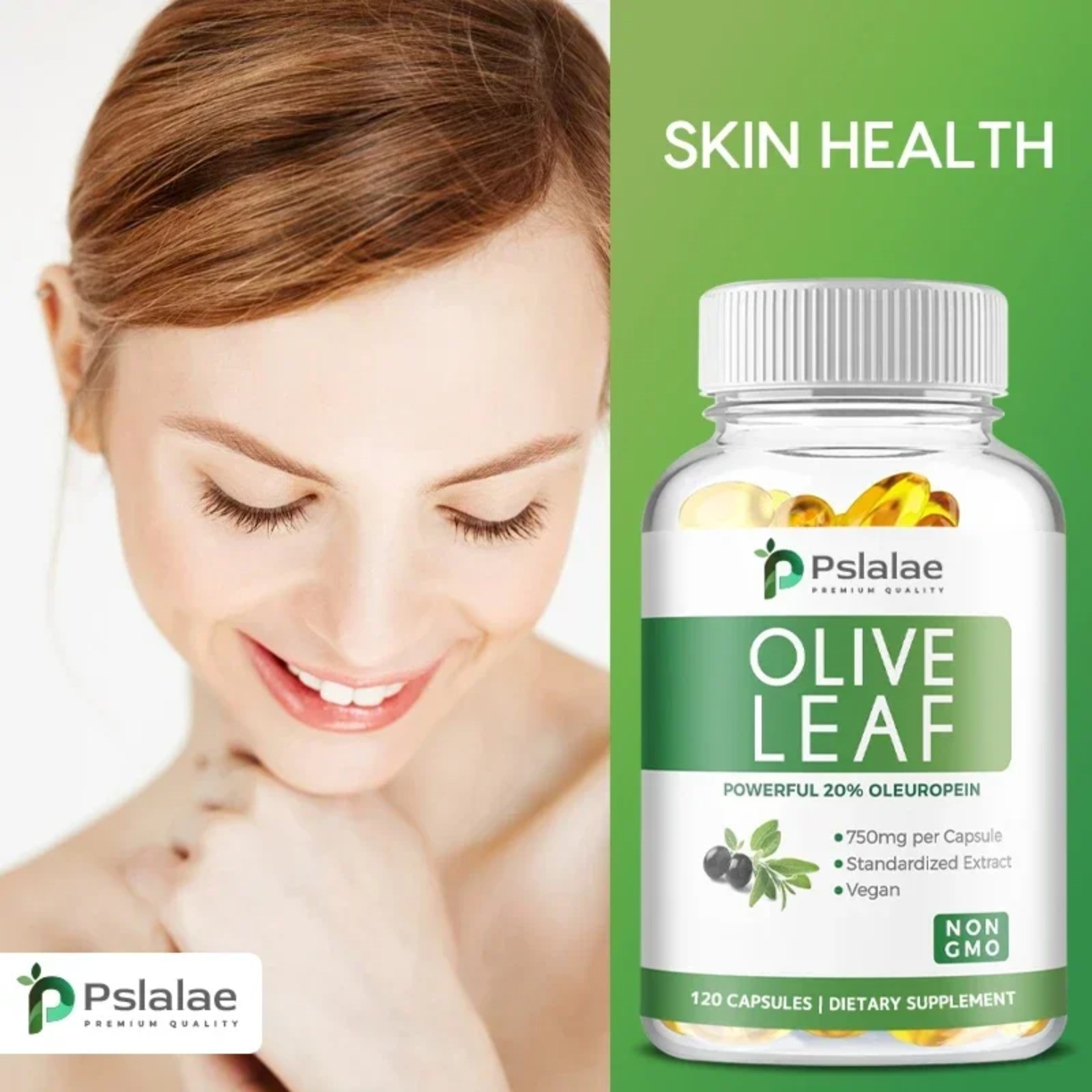 Olive Leaf 120pcs – Antioxidant, Promotes Heart and Cardiovascular Health