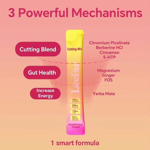 Leefar Cutting Drink Mix – Berberine, Chromium, 5-HTP, Yerba Mate &Magnesium