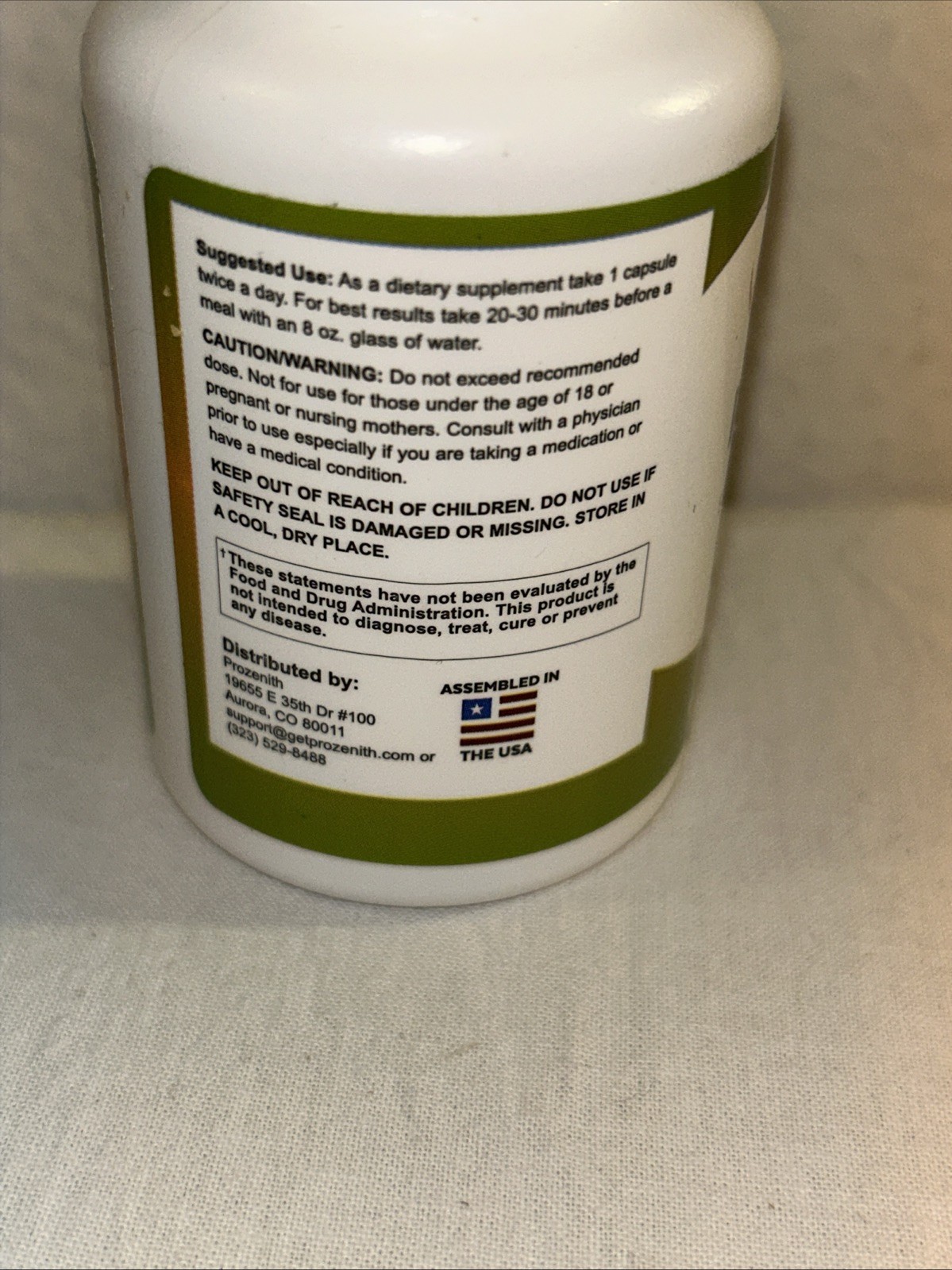 Prozenith 60 Capsules Expires 8/2027 New & Sealed