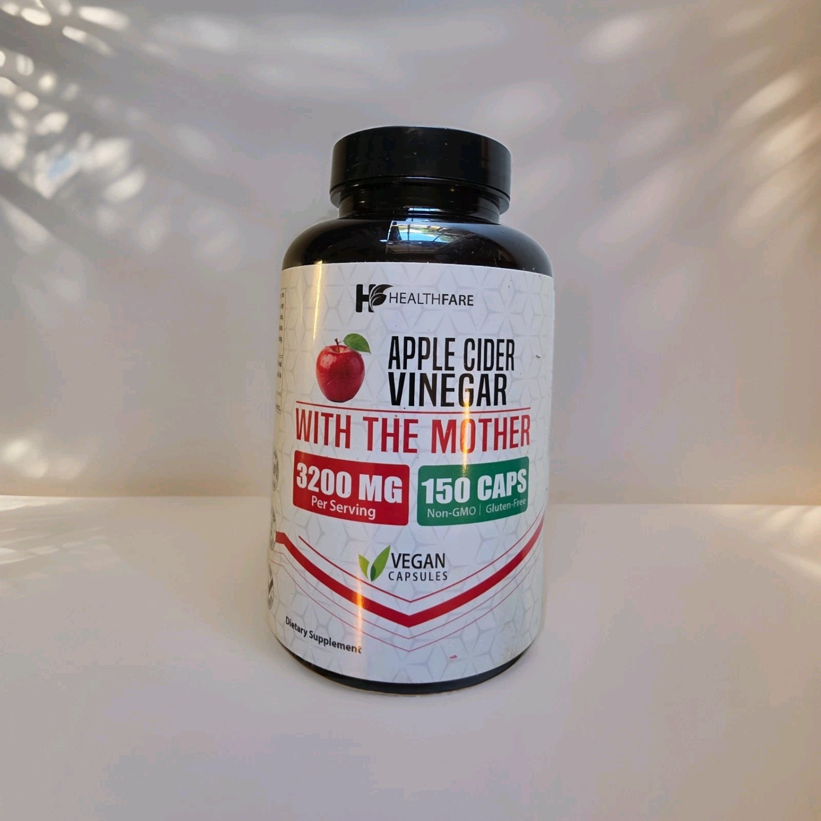 Healthfare 🍎 Apple Cider Vinager 3200mg 150 CAPS ✔️ Vegan
