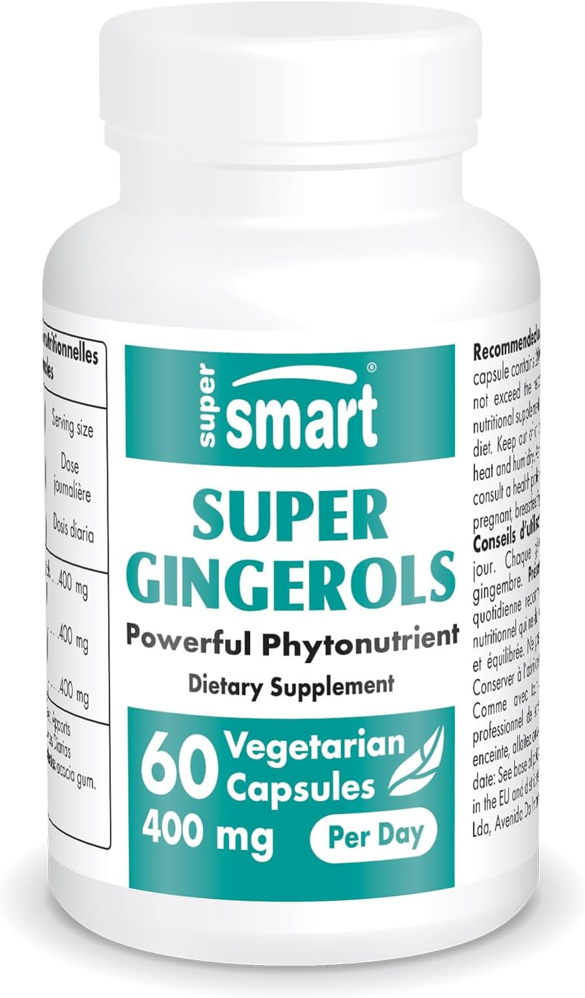 – Super Gingerols 400Mg per Day (High Potency 20% Gingerol) – Ginger Root Ext…