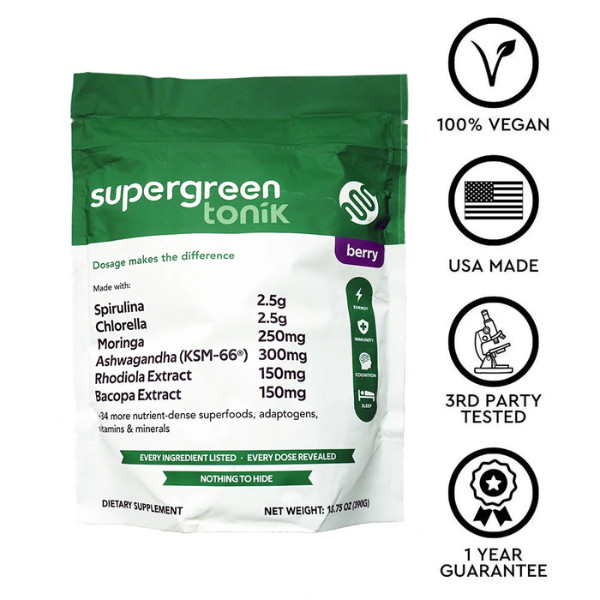 Humantonik Supergreen Tonik v2 13.75 oz – AUTHENTIC