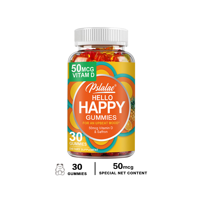 Hello Happy Gummies – Remain Optimistic of Mood – with Vitamin D & Saffron
