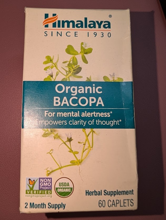 Organic Bacopa, 60 Caplets