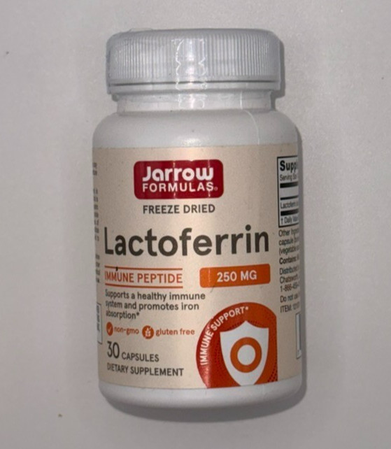 Lactoferrin, Freeze Dried, 250 mg, 30 Capsules jarrow formulas