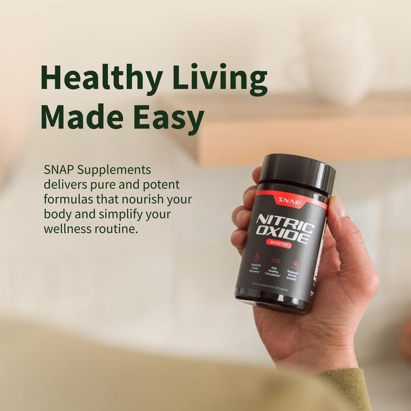Blood Circulation Supplement Nitric Oxide L-Arginine Citrulline 60 Capsules