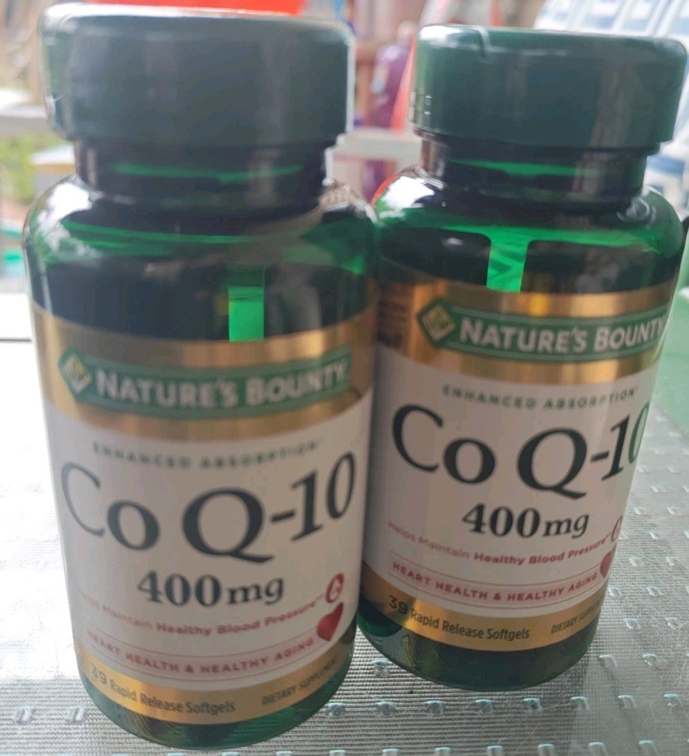 Lot of 2 – Nature’s Bounty – CoQ10 400mg – 78 Total Rapid Softgels – Exp 03/2028