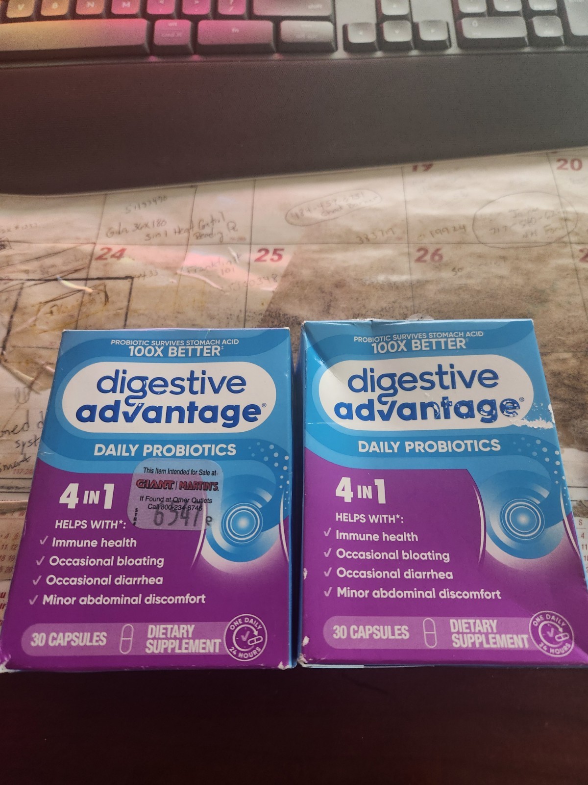 Digestive Advantage Daily Probiotic 30ct (pack of 2)Total 60 Exp 3/2027
