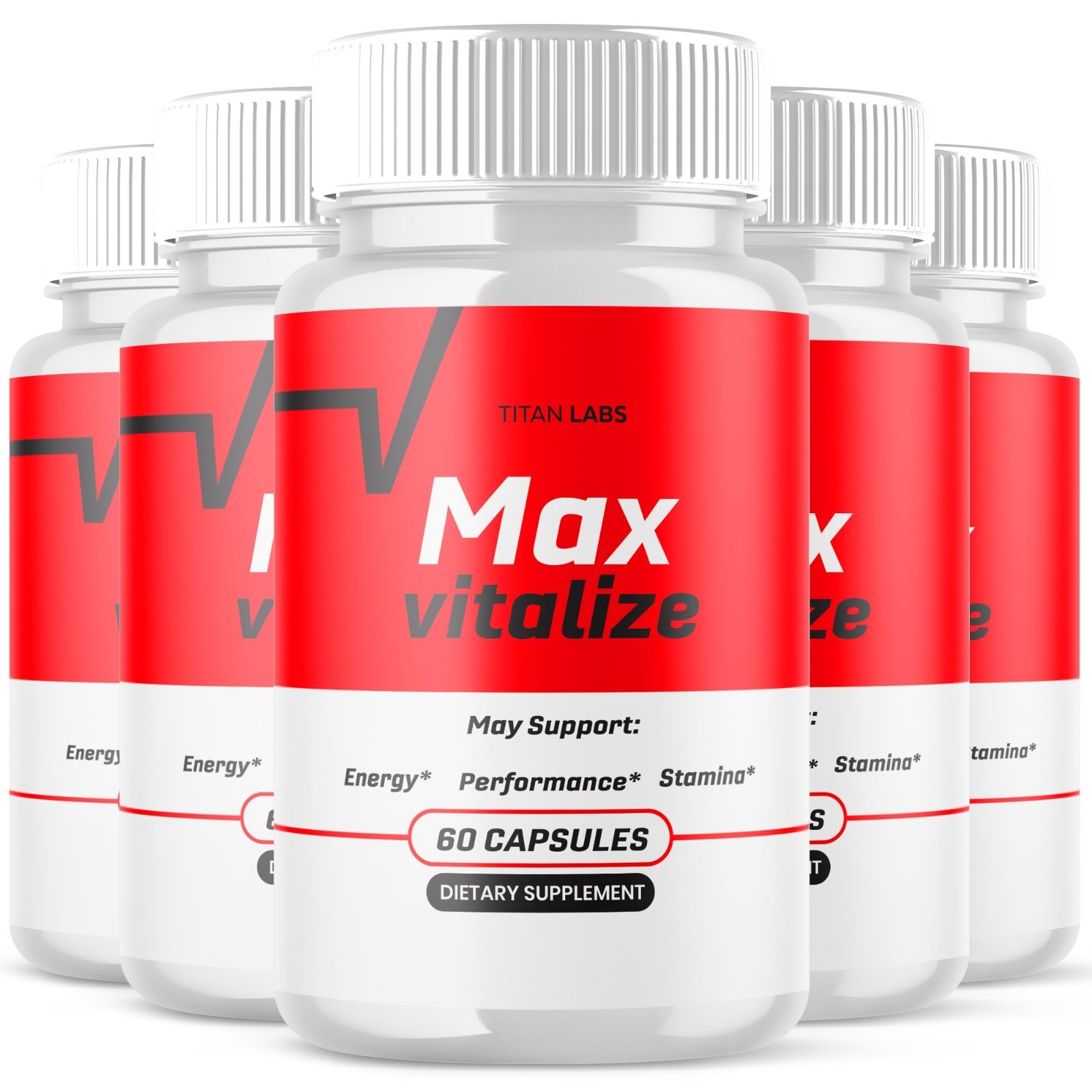 (5 Pack) Max Vitalize Advanced Male Support Supplement MaxVitalize 300 Capsules