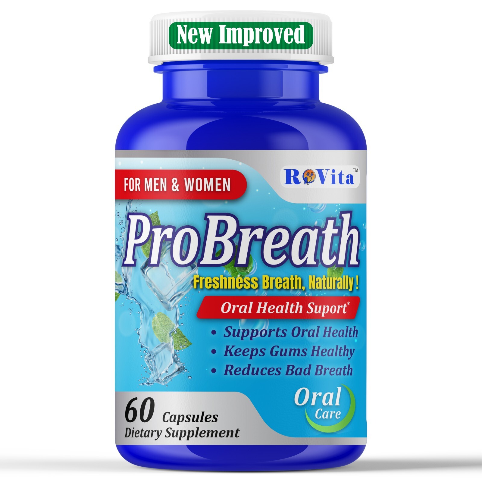 Advanced Oral Probiotics Formula Healthy Teeth and Gums, Fresh Breath Supports