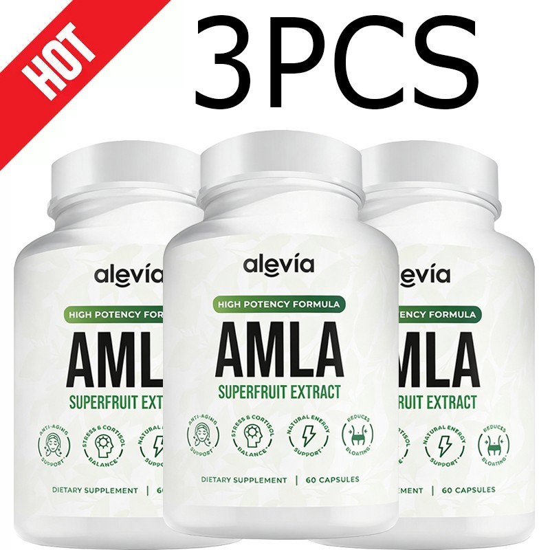 4x Alevia Organic Amla Capsules 1000mg Indian Gooseberry Antioxidant Supplement