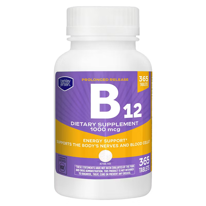 Vitamin B12 1000 mcg 365 Tablets Slow Release Time Release EXP-08/27