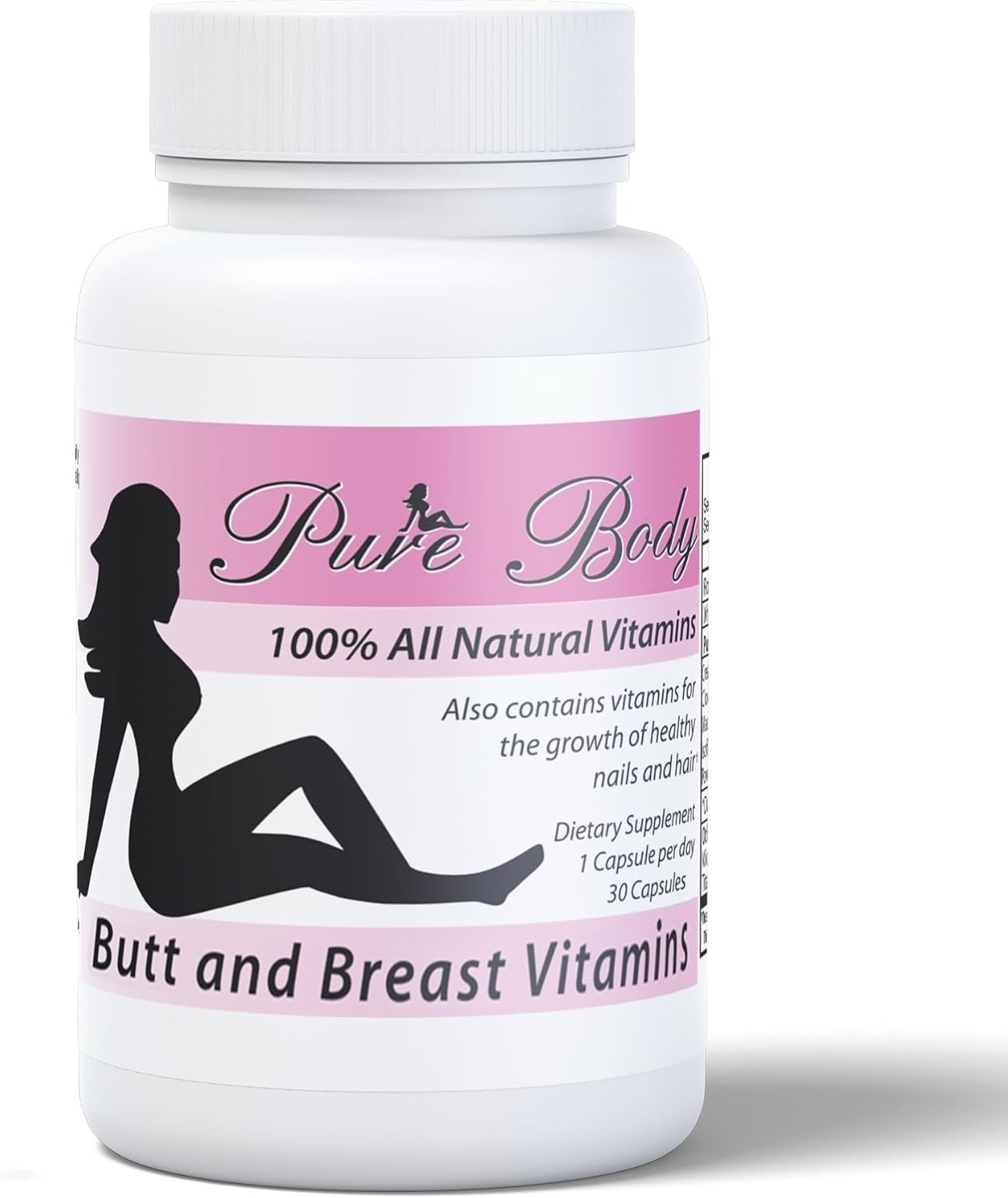 Pure Body Vitamins The #1 Butt and Breast Enhancement All-in-One Supplement…