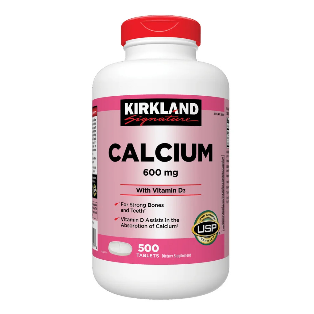 New Kirkland Signature Calcium 600 mg. with Vitamin D3, 500 Tablets
