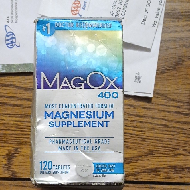 Mag-Ox 400 Magnesium 400mg Tablets, 120 Count, **slightly Damaged Creased Box**