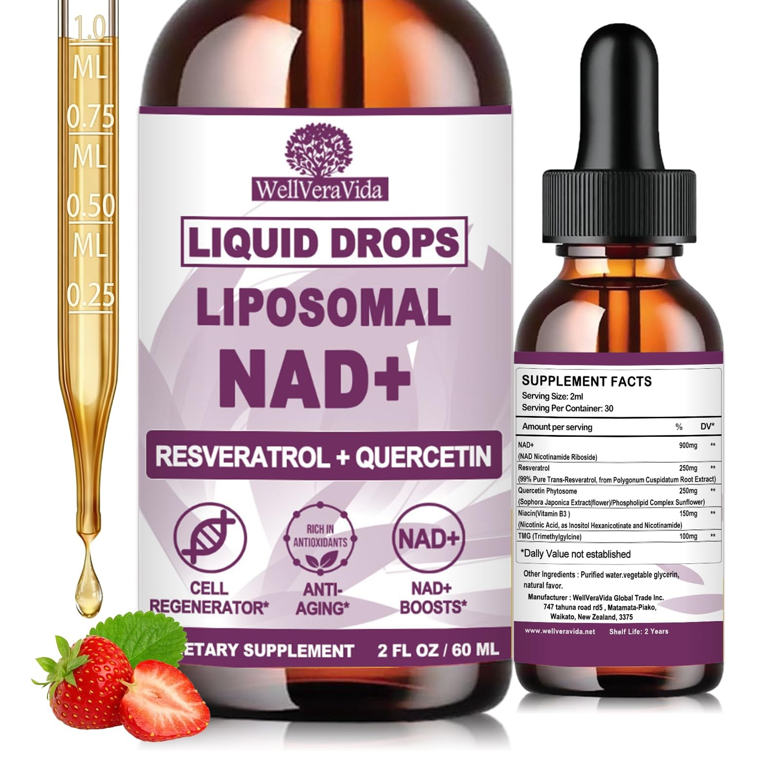 NAD+ Supplements for Men & Women, Extra Strength NMN Alternative Liposomal Na…