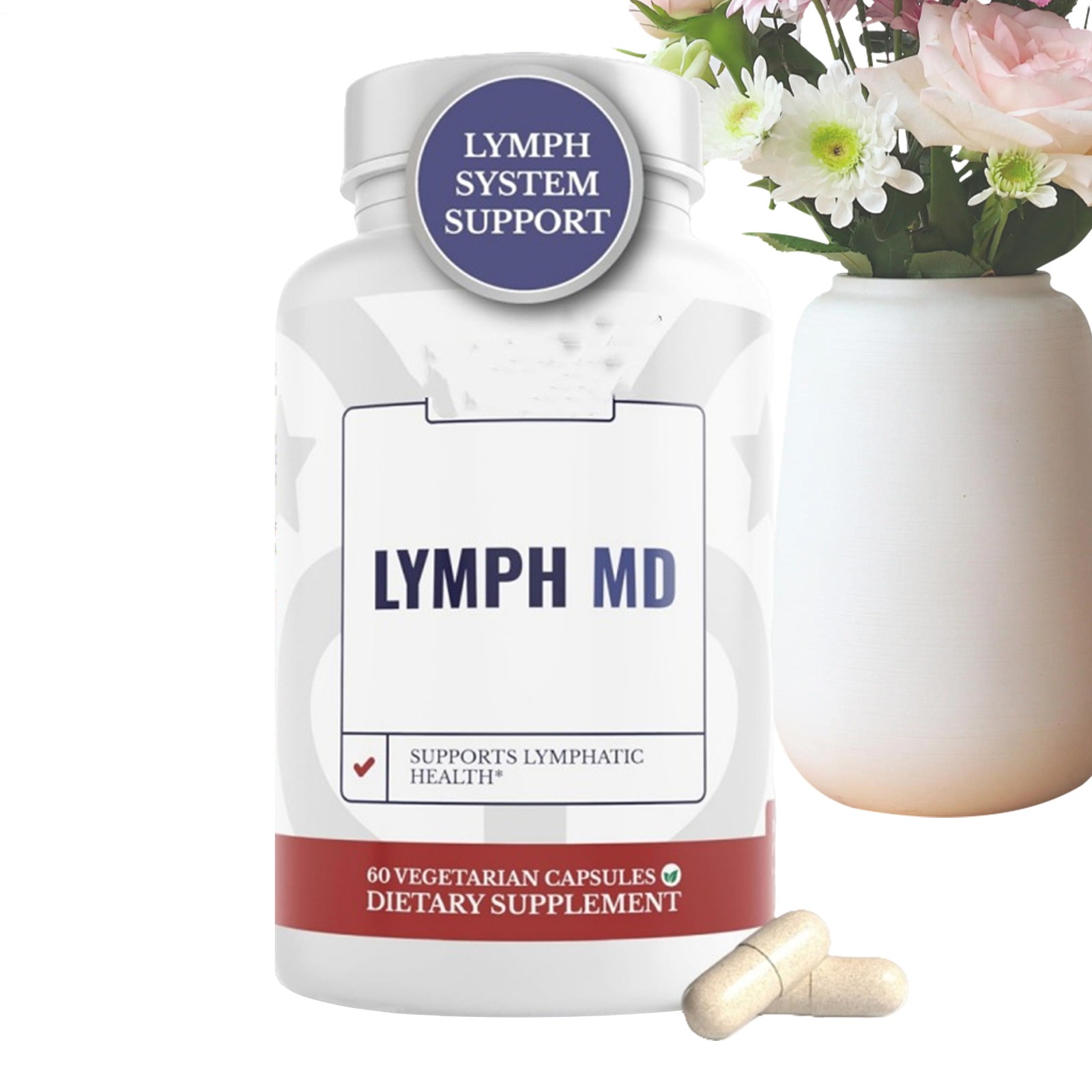 MD Lymph | Lymphatic & Supplement With 9 Botanicals. Men System Women | 60 Cap
