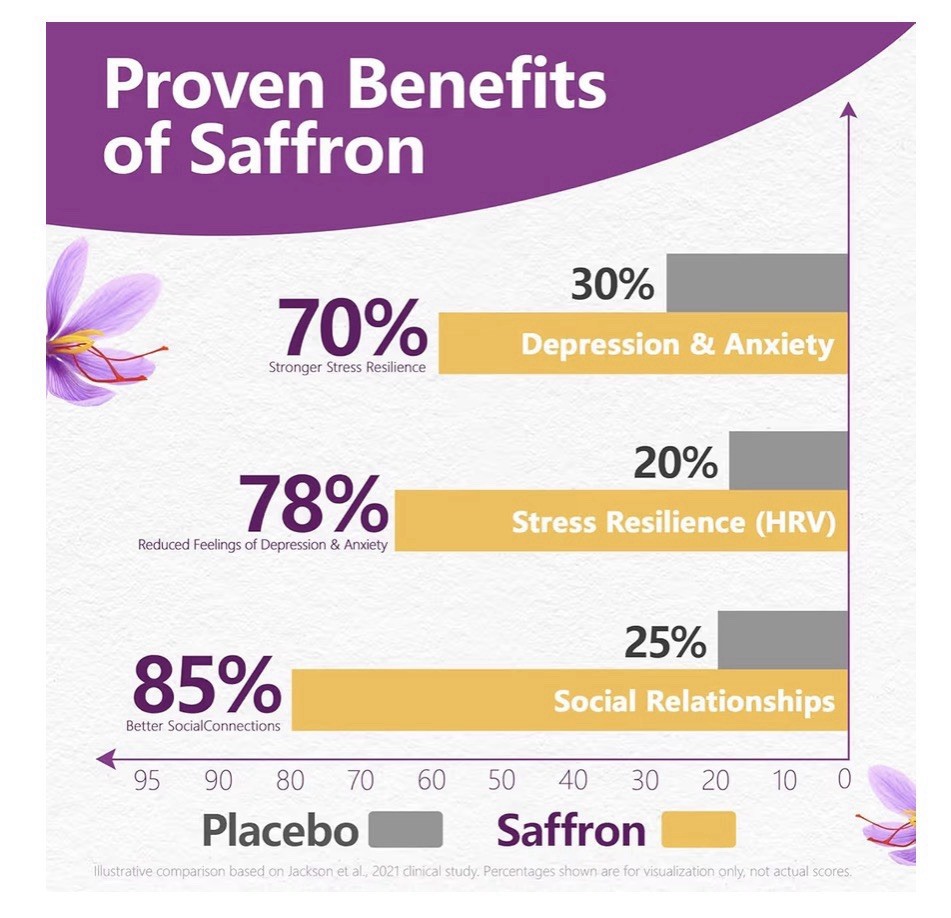 Saffron Supplements with Ashwagandha L-Theanine – 368.5MG – Mood Balance 10/28