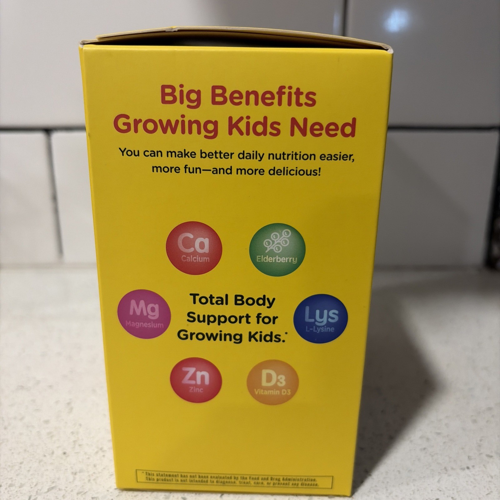 GNC Milestones Kids Liquid Calcium+ Elderberry 30 Pouches Exp 01/27