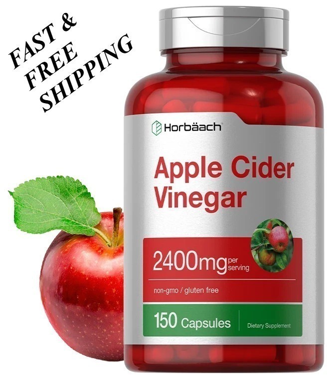 LUXRY Apple Cider Vinegar Capsules | 2400mg | 150 Count | Non-GMO | by Horbaach
