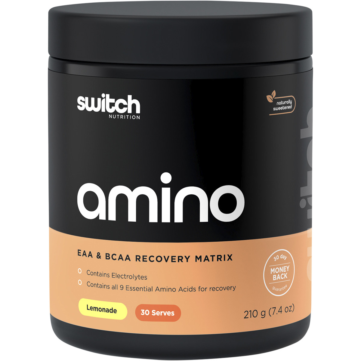 Switch Nutrition Amino EAA & BCAA Electrolyte Recovery Lemonade 210g