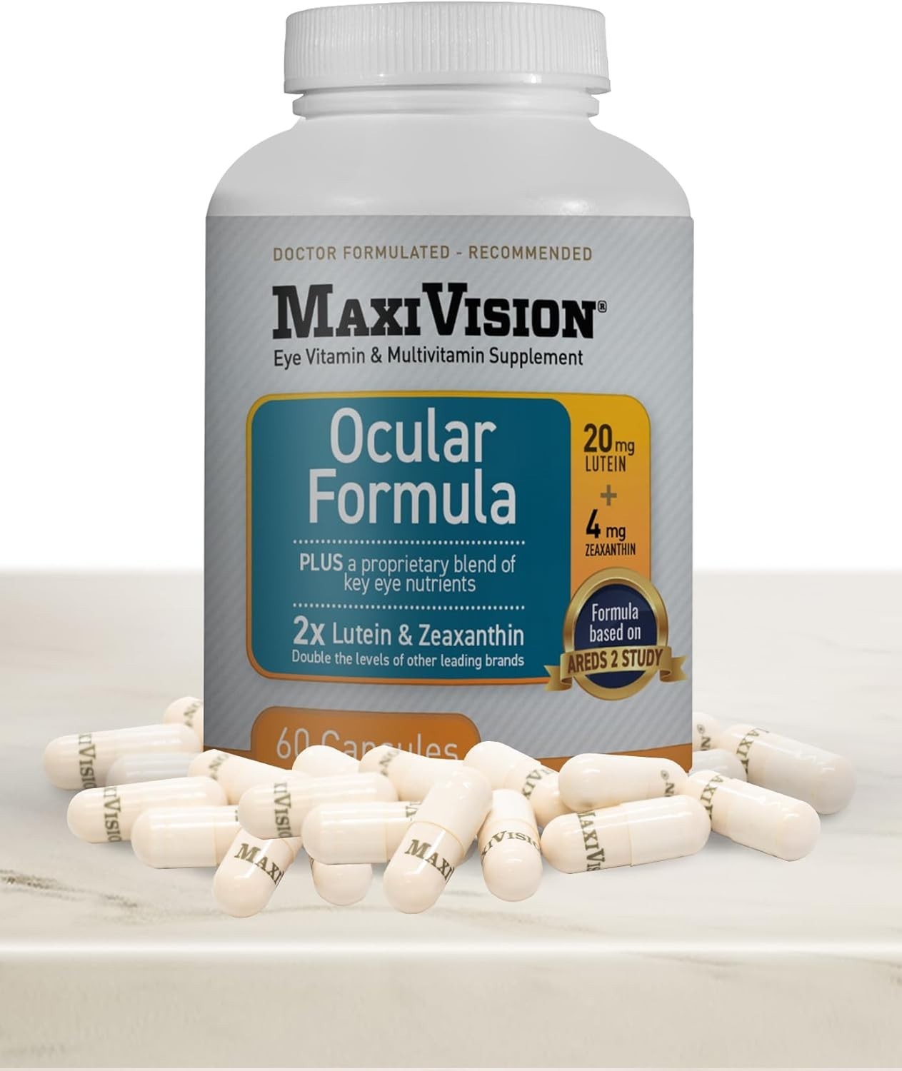 MaxiVision Ocular Formula Lutein and Zeaxanthin 60 Capsules 1 Bottle