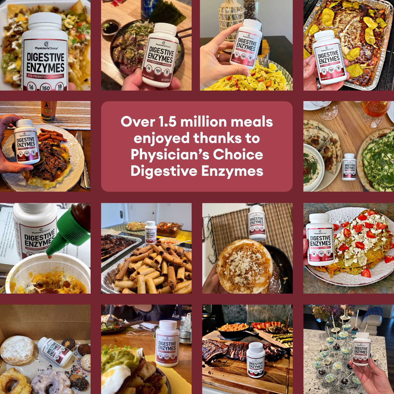 Physician’s CHOICE Digestive Enzymes for Bloating & 30 Count (Pack of 1)