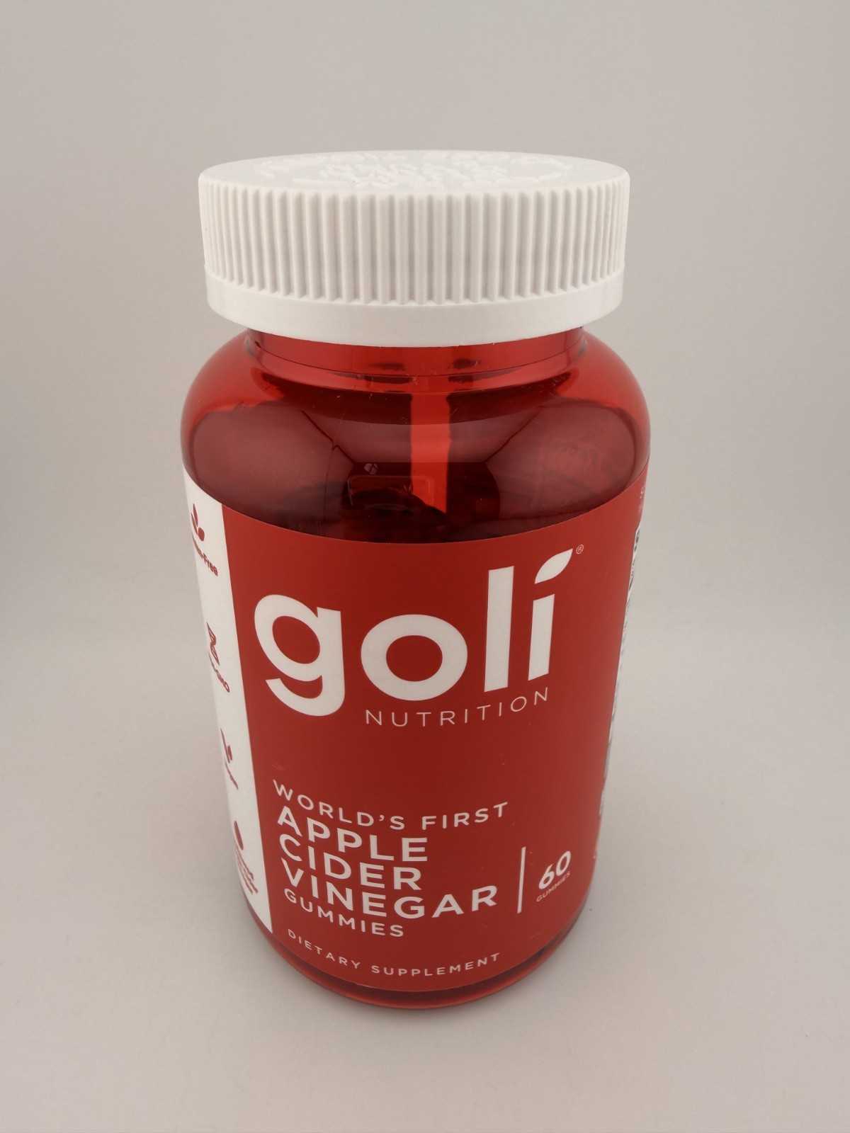 Goli Nutrition Apple Cider Vinegar Gummies – 60 Count Expire 01/2028