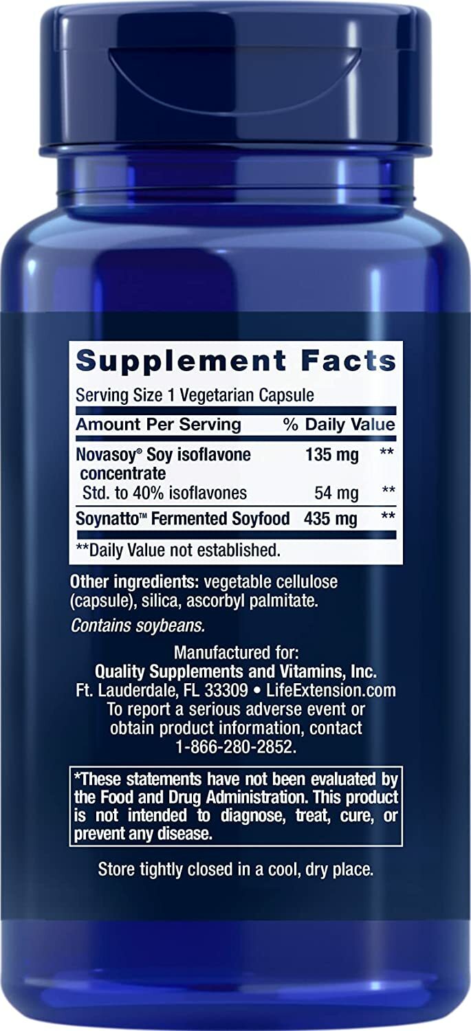 Life Extension Super Absorbable Soy Isoflavones – Supports Bone, Heart & Hormone