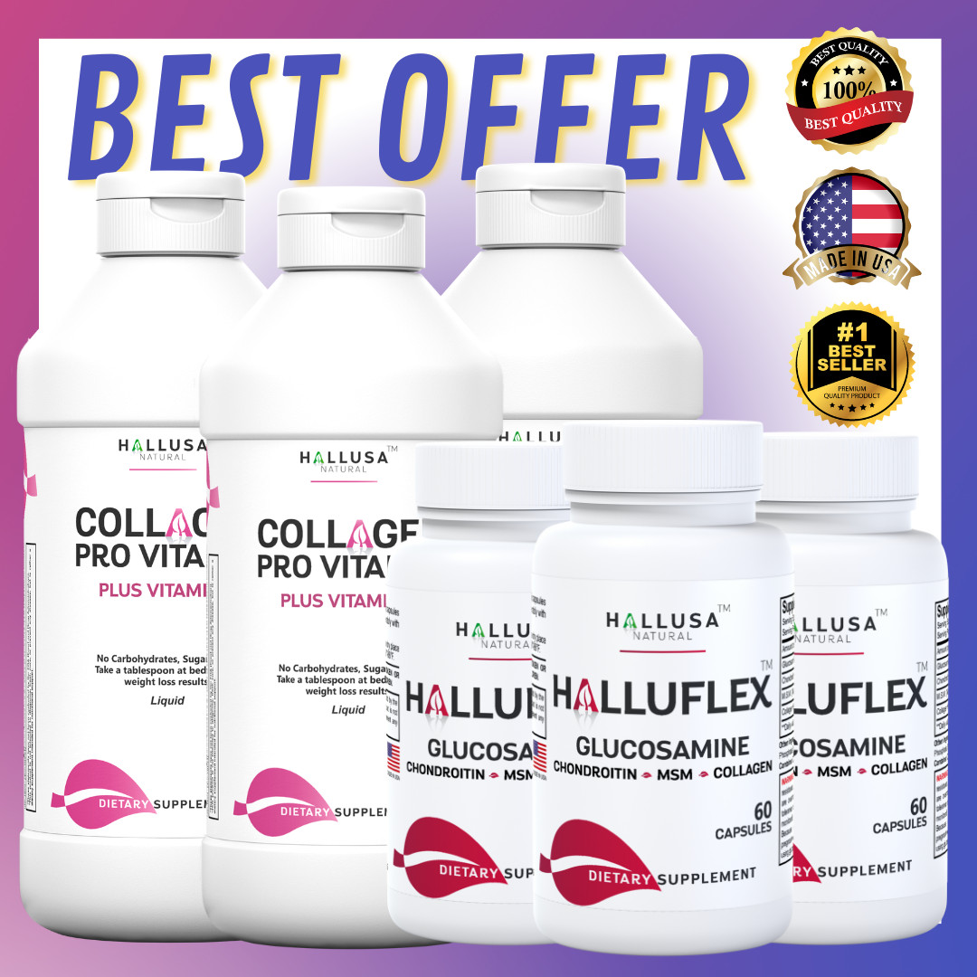 COLLAGEN & GLUCOSAMINE 360 Capsules – Complete Joint Pain Relief Treatment
