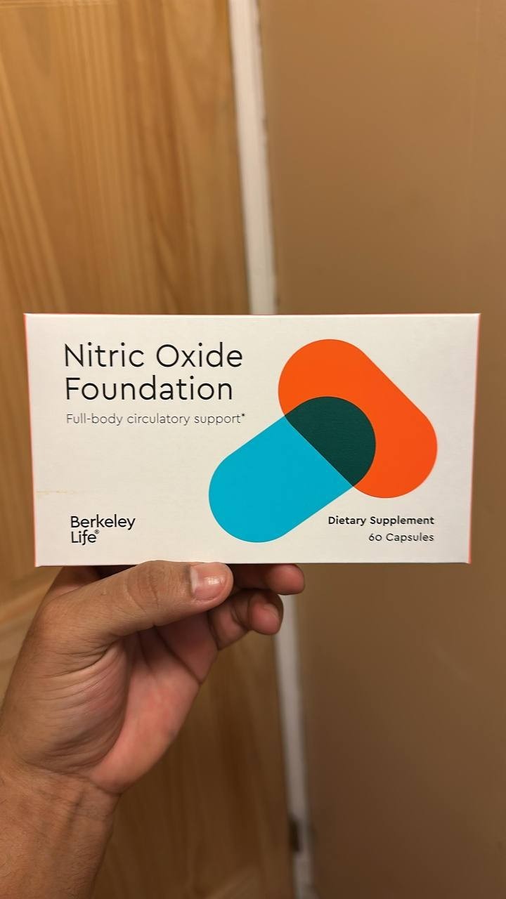 Berkeley Life Nitric Oxide 60 capsules exp 07/2027