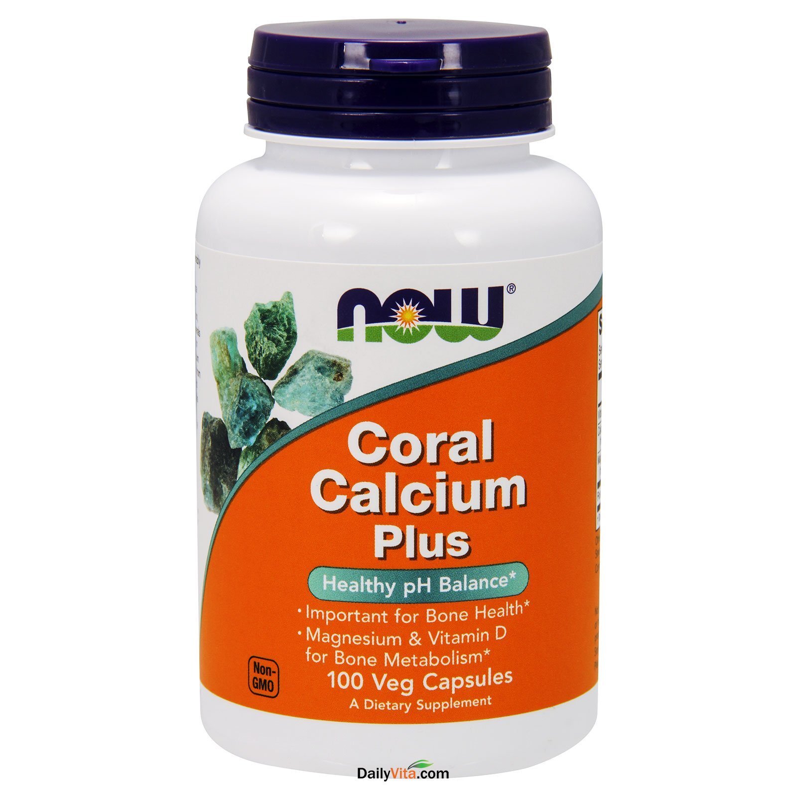 NOW FOODS Coral Calcium Plus 100 Veg Capsules