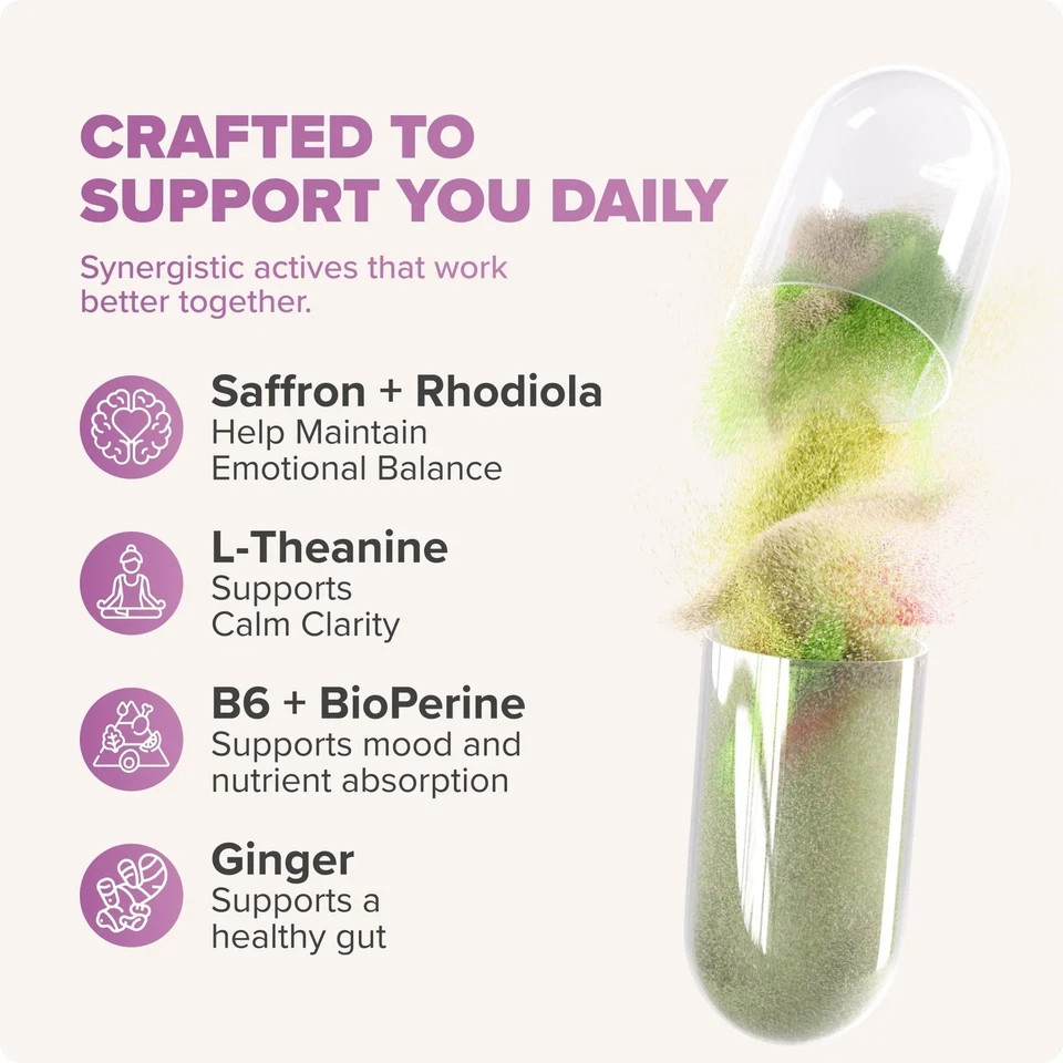 Rosabella Saffron Blend Supplement – Saffron, Supports Mood, Focus & Clarity